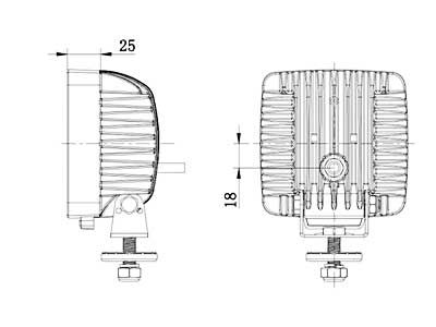 LED work light 27W