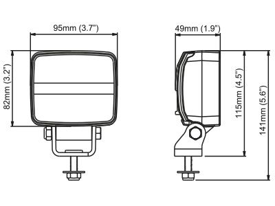 LED warning light 16W