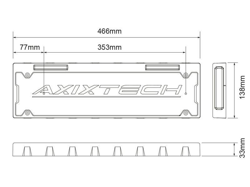 Reg plate LED warning unit