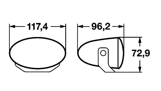 Miglas lukturu komplekts Hella FF50 miglas lukt. kompl.