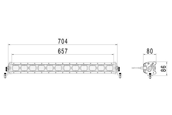 Lukturi, darba Hella ValueFit LBX-720 LED