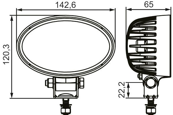 Lukturi darba Hella ValueFit LED 1200lm