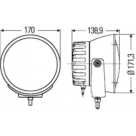 HELLA papildu prožektors Luminator Compact Xenon