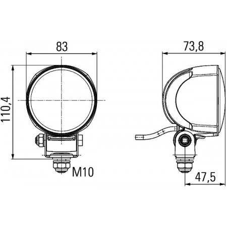 HELLA spotlight Module 70 Generation III LED