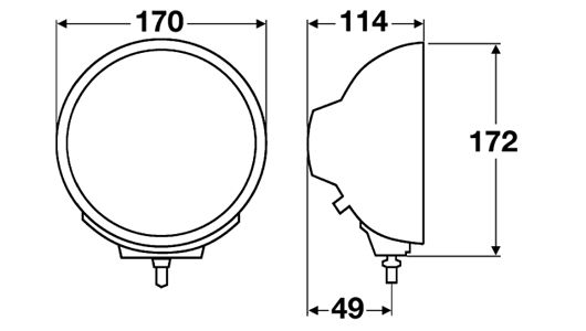 High-beam headlamp (ECE Ref. 37.5)