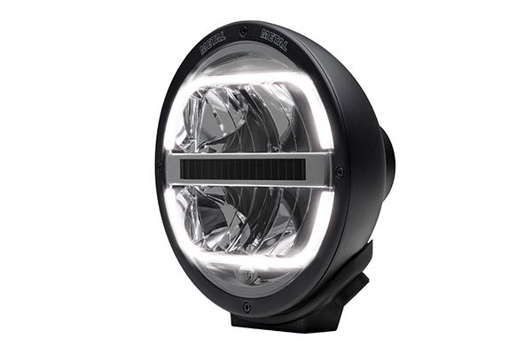 Luminator LED high-beam headlamp, metal (ECE Ref. 50)