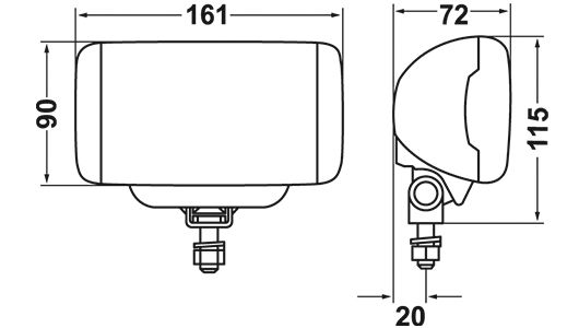 Papildlukturi Ref. 12,5 HELLA Comet FF450 12V H3