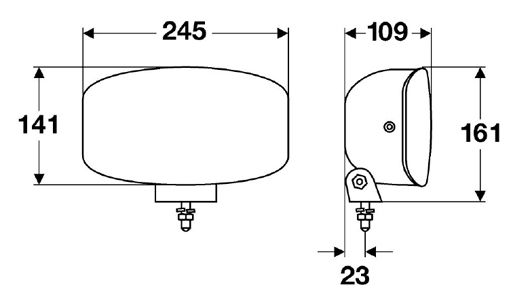 Papildlukturi Ref. 17,5 HELLA Jumbo 320 FF