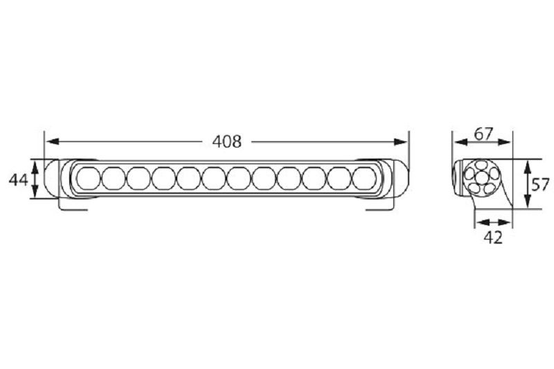 Lukturi darba Hella LED 470 Combinēts