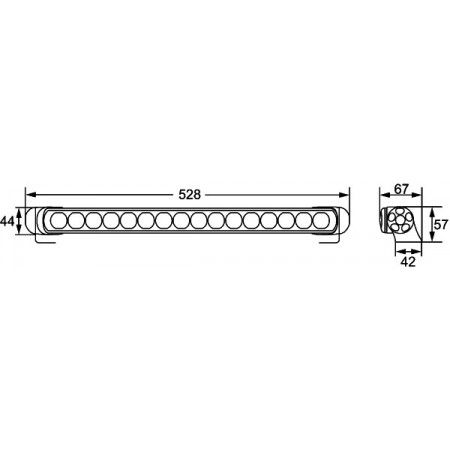 Lukturi, darba LED Light Bar 470