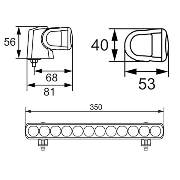 Papildlukturi Ref. 20 LED Driving Light Bar 12/24V