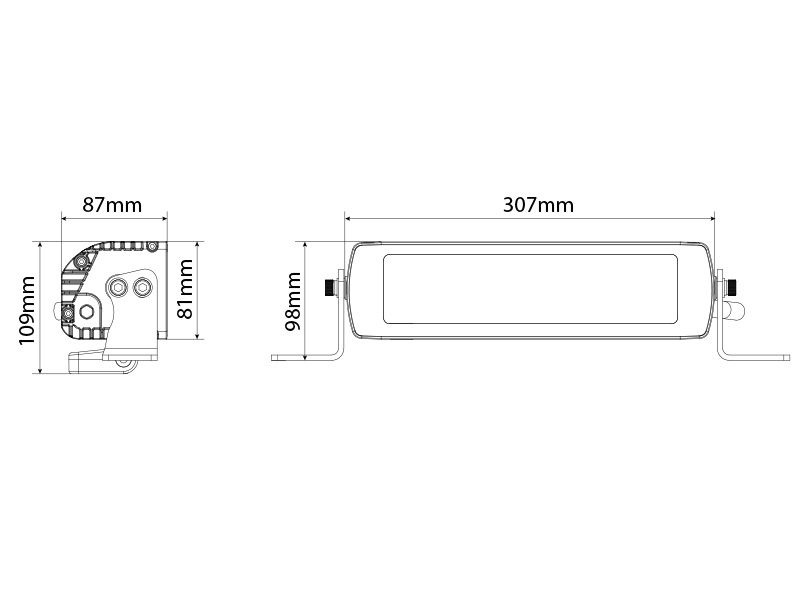 LED Tālās gaismas lukturis OPTIBEAM SAVAGE 12