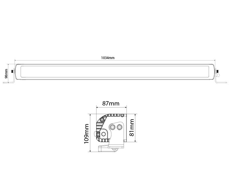 LED Tālās gaismas lukturis OPTIBEAM SAVAGE 40