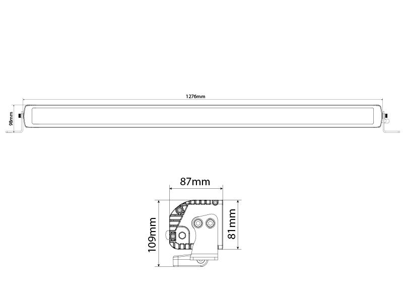 LED Tālās gaismas lukturis OPTIBEAM SAVAGE 50