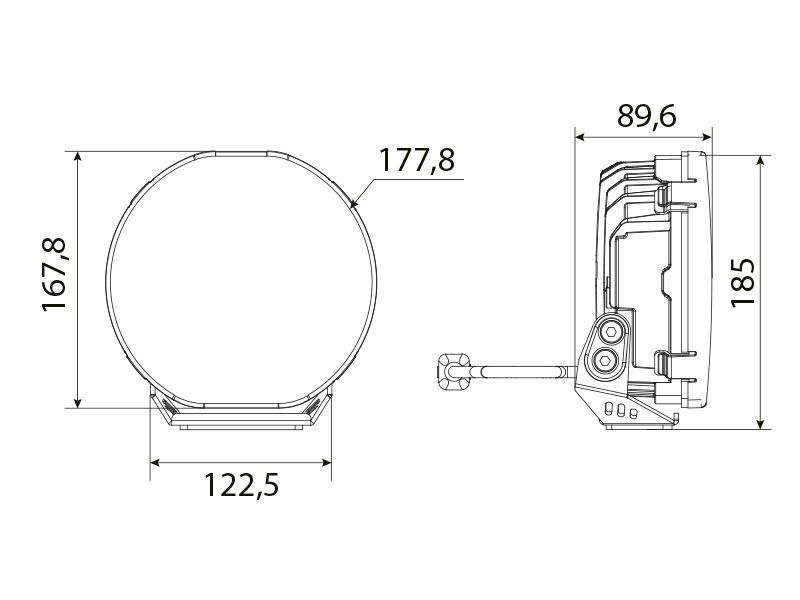 LED Tālās gaismas lukturis W-LIGHT Fury 7