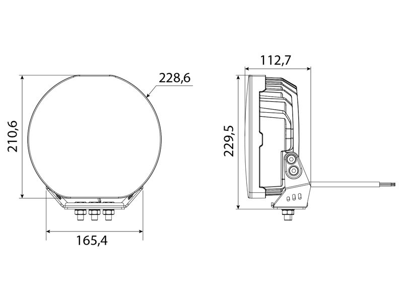 LED Tālās gaismas lukturis W-LIGHT FURY 9