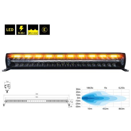 LED Tālās gaismas lukturis SIBERIA NG DR 22