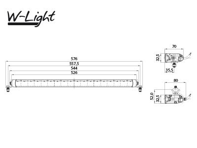 LED papildu tālā gaisma W-light Impulse II, 90W