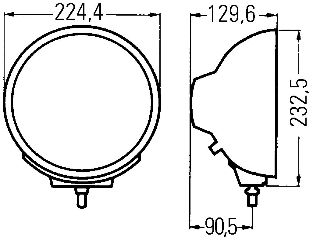 High-beam headlamp (ECE Ref. 17.5)