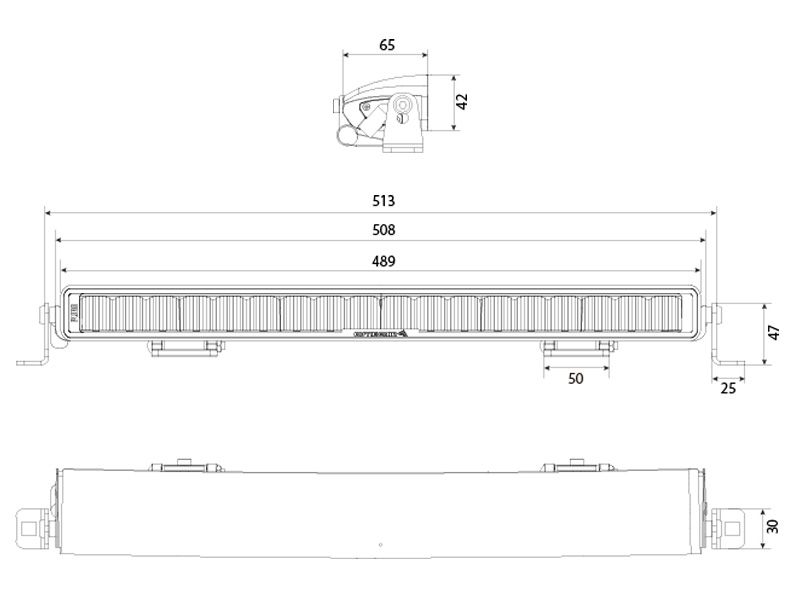 LED Tālās gaismas lukturis OPTIBEAM PURE 506