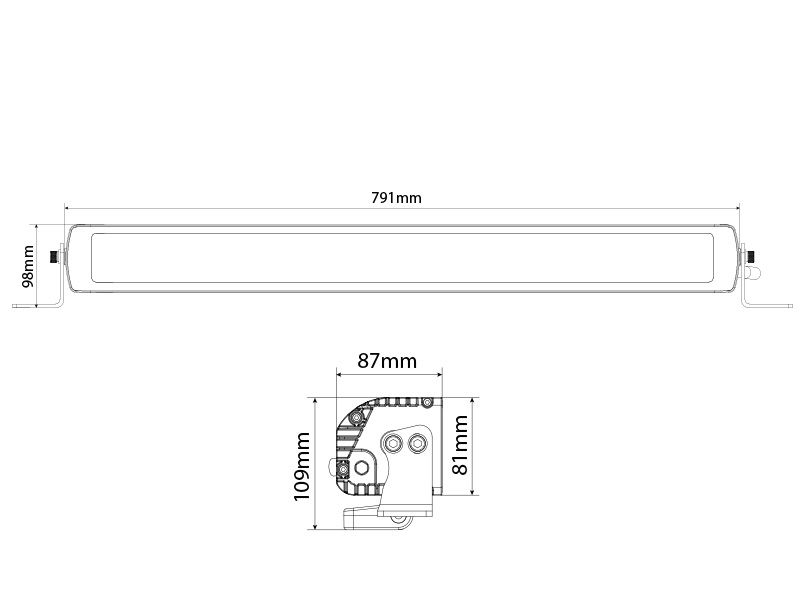 LED Tālās gaismas lukturis OPTIBEAM SAVAGE 30