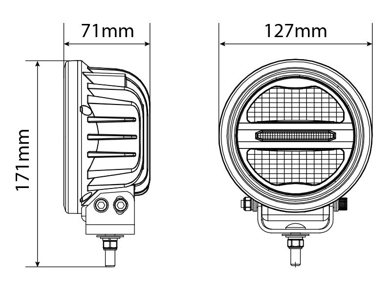 LED Tālās gaismas lukturis OPTIBEAM SAVAGE 5