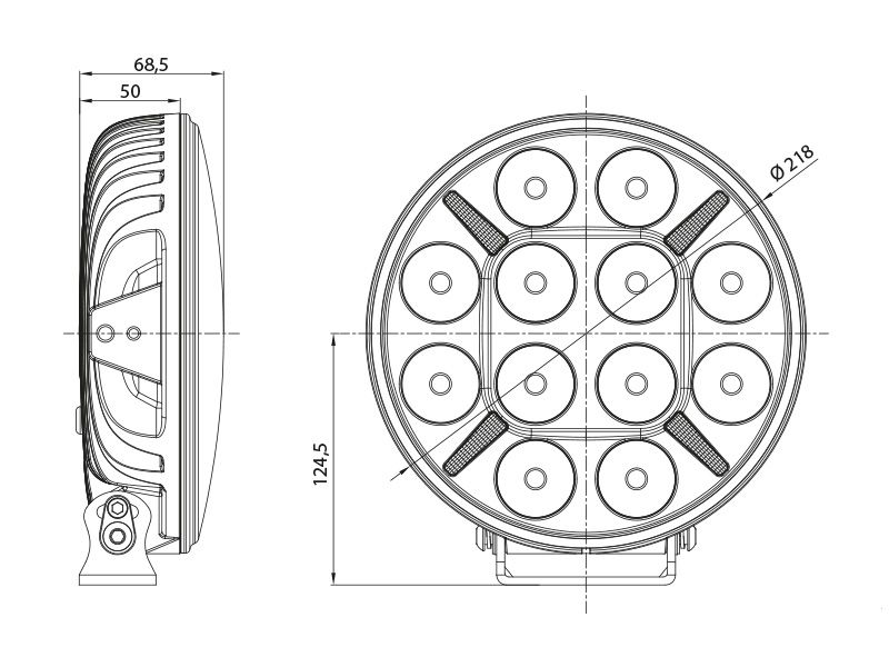 LED Tālās gaismas lukturis SEEKER 9