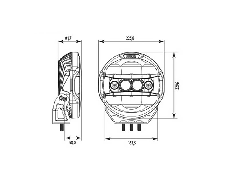 LED Tālās gaismas lukturis SEEKER QUANTUM LEDZER