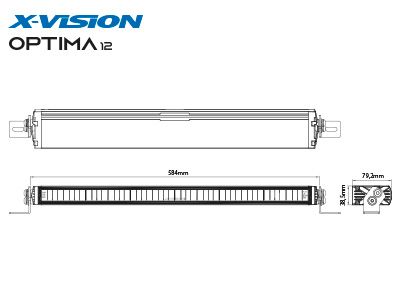 LED Tālās gaismas lukturis X-VISION OPTIMA 12