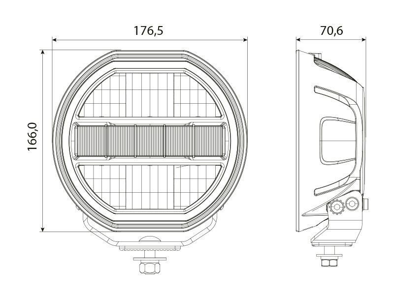 LED Tālās gaismas lukturis W-LIGHT ECLIPSE 7