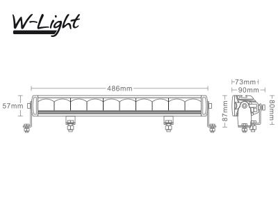 LED Tālās gaismas lukturis W-LIGHT Storm 20