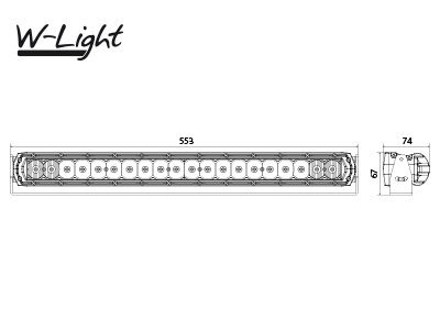 LED Tālās gaismas lukturis W-LIGHT THUNDERBOLT